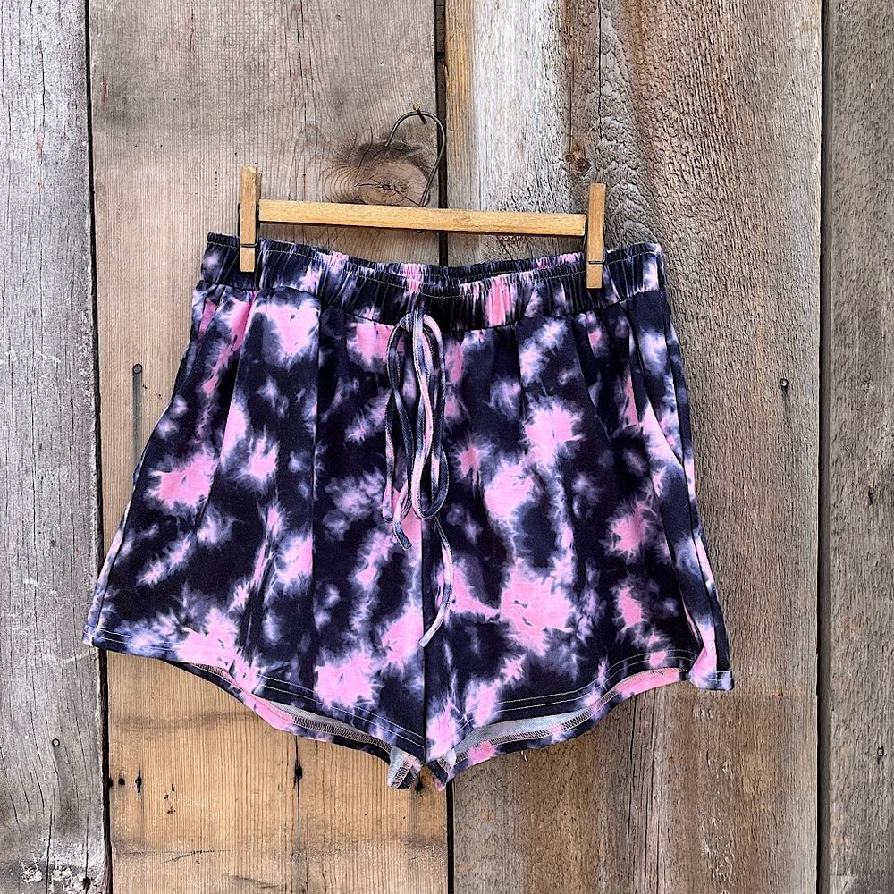 Shein Curve Tie-Dye Shorts